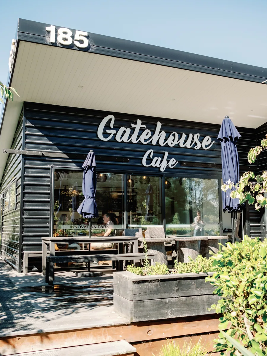 Gatehouse Cafe exterior and deck